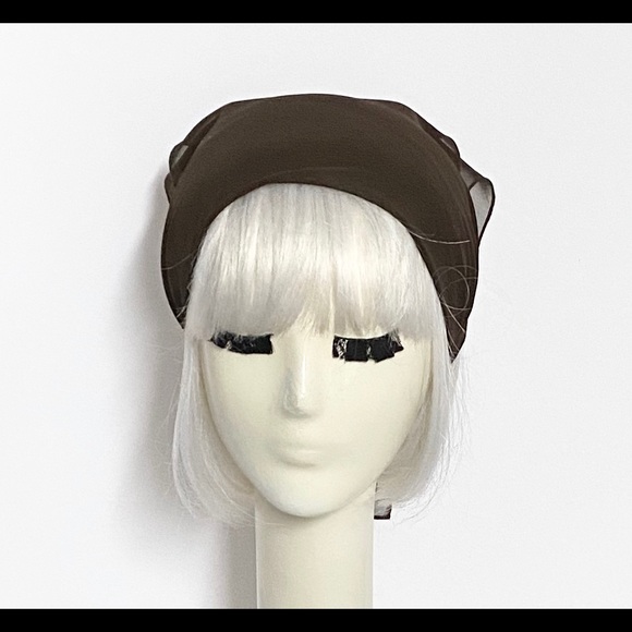 Brown chiffon scarf - Picture 4 of 4